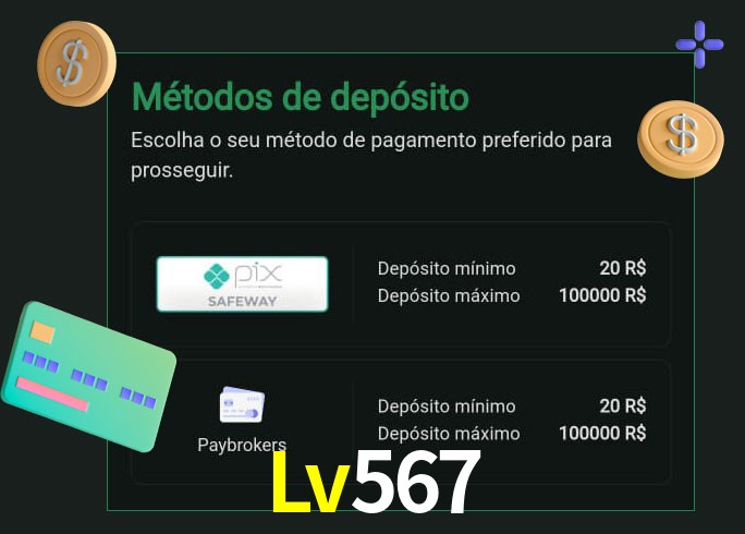O cassino Lv567 oferece uma grande variedade de métodos de pagamento